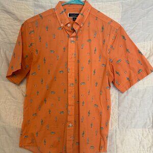 Club Room Size S, Orange with Cactus and camper van pattern